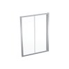 geberit geo posuvne dvere 140x190 cm sklo transparent ram stribrita