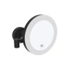 bemeta kosmeticke zrcatko prumer 200 mm nastenne s led osvetlenim touch sensor cerna