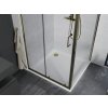 MEXEN/S - Apia Sprchový kout 90x90, transparent, zlato + vanička se sifonem 840-090-090-50-00-4010G