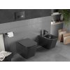 MEXEN/S - Teo Závěsná WC mísa černá mat včetně sedátka soft-close duroplastu, černá 30850685