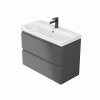 CERSANIT - SET B813 MODUO SLIM 80 ANTRACIT DSM (skříňka+umyvadlo) S801-468-DSM
