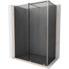 MEXEN/S - Velar sprchový kout, posuvné dveře 150 x 80, grafit, měď kartáčovaná 871-150-080-41-65