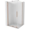 MEXEN/S - Velar sprchový kout, posuvné dveře 100 x 85, dekor, měď kartáčovaná 871-100-085-31-65