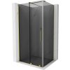 MEXEN/S - Velar sprchový kout, posuvné dveře 110 x 70, grafit, zlato 871-110-070-41-50
