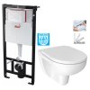 ALCA Sádromodul - předstěnový instalační systém bez tlačítka + WC JIKA LYRA PLUS RIMLESS + SEDÁTKO DURAPLAST SLOWCLOSE AM101/1120 X LY2