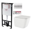 ALCA Sádromodul - předstěnový instalační systém s chromovým tlačítkem M1721 + WC INVENA PAROS + SEDÁTKO AM101/1120 M1721 RO1