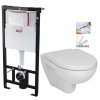 Předstěnový instalační systém bez tlačítka + WC JIKA LYRA PLUS + SEDÁTKO DURAPLAST SLOWCLOSE AM101/1120 X LY5
