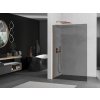 MEXEN/S - Kioto L Sprchová zástěna WALK-IN 80 x 200, grafit, měď kartáčovaná 800-080-103-65-40