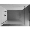 MEXEN/S - KIOTO Sprchová zástěna WALK-IN 100x200 cm 8 mm, černá, matné sklo 800-100-101-70-30