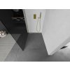 MEXEN/S - Kioto L Sprchová zástěna WALK-IN 90 x 200, grafit, zlatá 800-090-103-50-40