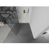 MEXEN/S - KIOTO Sprchová zástěna WALK-IN 90x200 cm 8 mm, zlatá, bílý vzor 800-090-101-50-85