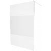 MEXEN/S - KIOTO Sprchová zástěna WALK-IN 100 x 200, transparent/dekor 8 mm, bílá 800-100-101-20-35