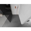 MEXEN/S - Kioto Sprchová zástěna WALK-IN 80 x 200, grafit 8 mm, měď kartáčovaná 800-080-101-65-40