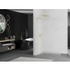 MEXEN/S - Kioto L Sprchová zástěna WALK-IN 80 x 200, dekor, zlatá 800-080-103-50-30