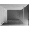 MEXEN/S - KIOTO Sprchová zástěna WALK-IN 90 x 200, transparent/bílý vzor 8 mm, bílá 800-090-101-20-85