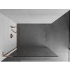 MEXEN/S - Kioto L Sprchová zástěna WALK-IN 70 x 200, transparent, měď kartáčovaná 800-070-103-65-00