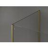 MEXEN/S - Kioto Sprchová zástěna WALK-IN 120 x 80 x 40, černý vzor, zlatá kartáčovaná 800-120-080-221-55-70-040