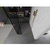 MEXEN/S - Kioto Sprchová zástěna WALK-IN 120 x 100 x 40, černý vzor, zlatá 800-120-100-221-50-70-040