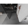 MEXEN/S - Kioto Sprchová zástěna WALK-IN 100 x 100, černý vzor, měď kartáčovaná 800-100-212-65-70-100