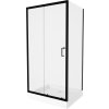 MEXEN/S - Apia Sprchový kout 120x90, transparent, černá + vanička Rio 840-120-090-70-00-4510
