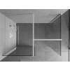 MEXEN/S - Kioto Sprchová zástěna Walk-in 100 x 95, transparent, bílá 800-100-202-20-00-095