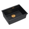 Quadron - Granitový dřez Logan 100 Black Měď HQJ6045U7_PVDC1_U