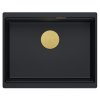 Quadron - Granitový dřez Logan 100 Black Měď HQJ6045U7_PVDC1_U