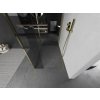 MEXEN/S - Kioto Sprchová zástěna WALK-IN 120 x 120 x 40, transparent, zlatá 800-120-120-221-50-00-040
