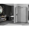 MEXEN/S - Kioto Sprchová zástěna WALK-IN 80 x 80, transparent, černá 800-080-202-70-00-080