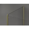 MEXEN/S - Kioto Sprchová zástěna WALK-IN 110 x 110 x 30, transparent, zlatá 800-110-110-221-50-00-030