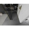 MEXEN/S - Kioto Sprchová zástěna WALK-IN 120 x 85 x 40, transparent, zlatá 800-120-085-221-50-00-040