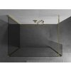 MEXEN/S - Kioto Sprchová zástěna WALK-IN 120 x 90 x 30, transparent, zlatá 800-120-090-221-50-00-030