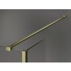 MEXEN/S - Kioto Sprchová zástěna WALK-IN 100 x 90 x 40, transparent, zlatá kartáčovaná 800-100-090-221-55-00-040