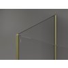 MEXEN/S - Kioto Sprchová zástěna WALK-IN 115 x 90 x 30, transparent, zlatá 800-115-090-221-50-00-030