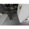 MEXEN/S - Kioto Sprchová zástěna WALK-IN 115 x 90 x 30, transparent, zlatá 800-115-090-221-50-00-030