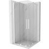 MEXEN/S - Velar Duo čtvercový sprchový kout 80 x 80, transparent, bílá 871-080-080-02-20