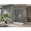 MEXEN/S - Omega obdélníkový sprchový kout 140x80, transparent, chrom + vanička 825-140-080-01-00-4010