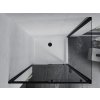 MEXEN/S - Apia Sprchový kout 130x70, transparent, černá + vanička se sifonem 840-130-070-70-00-4010B
