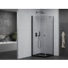 MEXEN/S - Pretoria sprchový kout 80x80, transparent, černá + sprchová vanička včetně sifonu 852-080-080-70-00-4070B