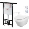 ALCA Jádromodul - předstěnový instalační systém bez tlačítka + WC CERSANIT CLEANON CREA OVÁL + SEDÁTKO AM102/1120 X CR1