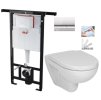 Předstěnový instalační systém s chromovým tlačítkem M1721 + WC JIKA LYRA PLUS + SEDÁTKO DURAPLAST SLOWCLOSE AM102/1120 M1721 LY5