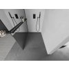 MEXEN/S - Kioto+ L Sprchová zástěna WALK-IN s poličkou a držákem ručníků 100 x 200, zrcadlová, černá 800-100-123-70-50