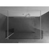 MEXEN/S - Kioto Sprchová zástěna WALK-IN volněstojící 100 x 30 x 30, transparent, bílá 800-100-030-222-20-00-030