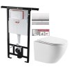 Předstěnový instalační systém s chromovým tlačítkem M1721 + WC INVENA LIMNOS WITH SOFT, včetně soft/close sedátka AM102/1120 M1721 LI1