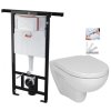 ALCA Jádromodul - předstěnový instalační systém bez tlačítka + WC JIKA LYRA PLUS + SEDÁTKO DURAPLAST SLOWCLOSE AM102/1120 X LY5