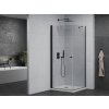 MEXEN/S - Pretoria sprchový kout 100x100, transparent, černá + sprchová vanička včetně sifonu 852-100-100-70-00-4010B