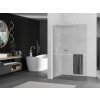 MEXEN/S - Kioto+ L Sprchová zástěna WALK-IN s poličkou a držákem ručníků 120 x 200, transparent, bílá 800-120-123-20-00