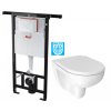 ALCA Jádromodul - předstěnový instalační systém bez tlačítka + WC JIKA LYRA PLUS RIMLESS + SEDÁTKO DURAPLAST AM102/1120 X LY1