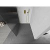 MEXEN/S - Kioto Sprchová zástěna WALK-IN 100 x 200, proužky 8 mm, zlatá 800-100-101-50-09