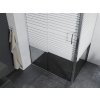 MEXEN/S - APIA sprchový kout 125x90, dekor - pruhy, chrom 840-125-090-01-20